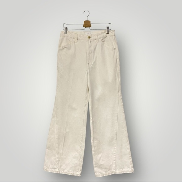 FRAME Le Baggy Palazzo  Wide Leg Jeans Sz 28 - Picture 2 of 15